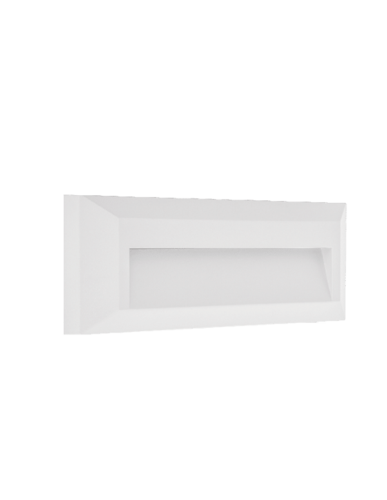 גוף תאורה צמוד קיר 3W רפפה וואלי בצבע לבן