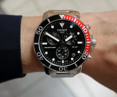 שעון Tissot קוורץ כרונו יוקרתי לגבר
