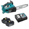 משור שרשרת נטען 18VX2 + שתי סוללות 4.0AH