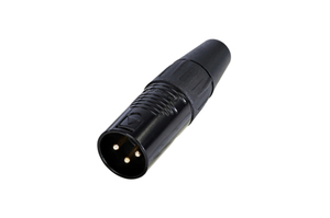 RC3M-B זכר לכבל XLR תוצרת NEUTRIK REAN מושחר Rean by Neutrik