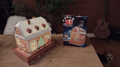 פזל תלת מימד 216 בית הממתקים מואר בלילה Ravensburger