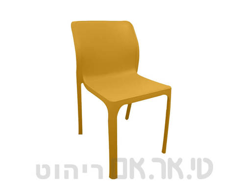 כסא פלסטיק צהוב דגם גרנד