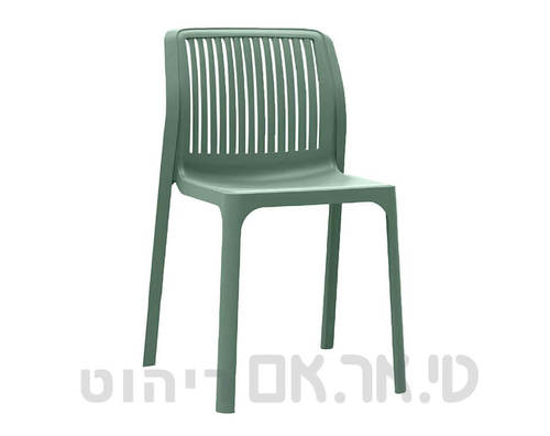 כסא פלסטיק ירוק דגם גרנד פסים