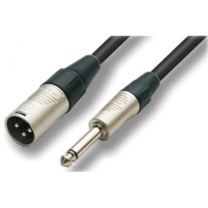 כבל XLR m ל PL m אורך 10 מטר