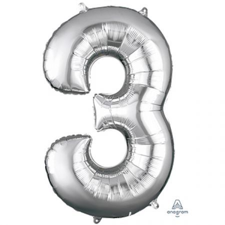 בלון מיילר ספרה 3 כסף