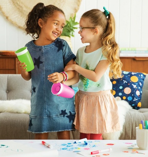 זוג כוסות פלא 360° בנפח 296 מ''ל - סגול/ורוד