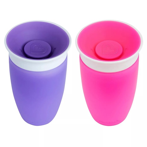 זוג כוסות פלא 360° בנפח 296 מ''ל - סגול/ורוד