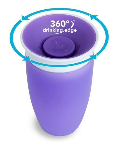 זוג כוסות פלא 360° בנפח 296 מ''ל - סגול/ורוד