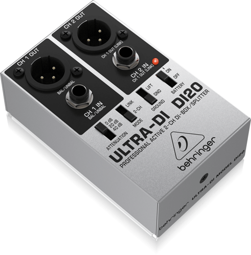 קופסאת DI אקטיבית מדגם Behringer DI20