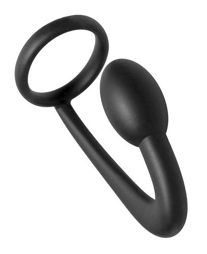 קולר אנאלי לפרוסטטה מסיליקון XR Brands - Prostatic Play Explorer Silicone Cock Ring and Prostate Plug