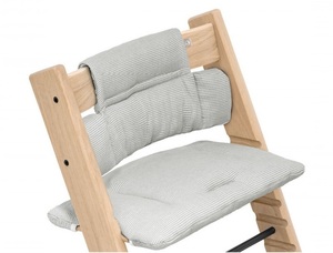 כרית ריפוד ועיצוב לכיסא אוכל טריפ טראפ 100% כותנה - אפור פסים