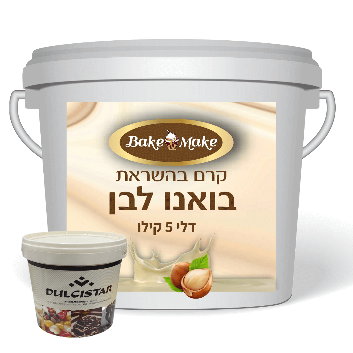 ממרח קינדר לבן איטליה 5 ק"ג – למילוי, ציפוי וקינוחים