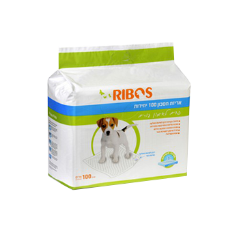 פדים לאימון גורים 100 יח Ribos