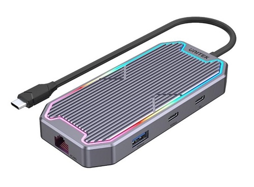 תחנת עגינה  Unitek D11209A uHUB S7+ 7 in 1