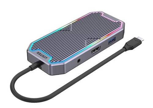 תחנת עגינה  Unitek D11209A uHUB S7+ 7 in 1