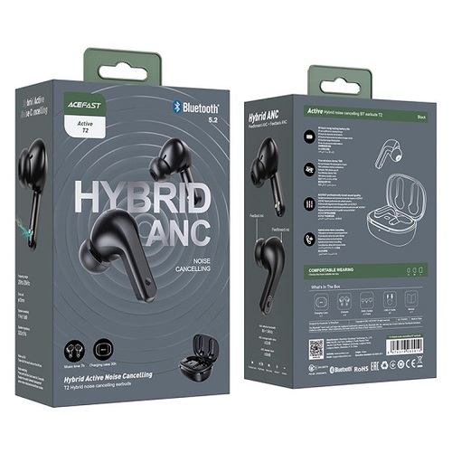 אוזניות AceFast Active T2 Hybrid ANC Wireless