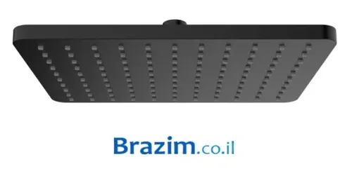 ראש מקלחת מרובע 1883 מבית ורד בגימור שחור.