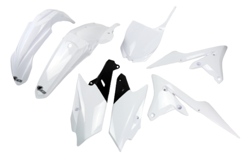 סט פלסטיקה מלא לאופנוע צבע לבן UFO PLATSIC KIT YAMAHA YZF 250/450 2014-2018