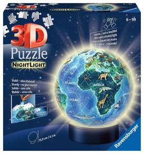 פאזל תלת מימד כדור הארץ חיות מואר 72 חלקים - Ravensburger