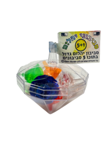 סביבון יהלום גדול + 5 סביבוני יהלום קטנים