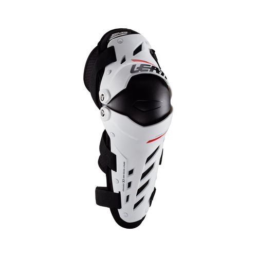 מגני ברכיים ליט לבן / אדום - LEATT DUAL AXIS V22