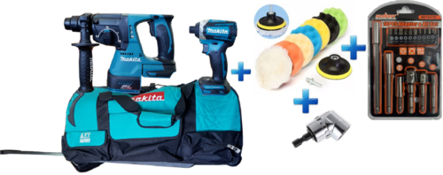 סט 18V פטישון ללא פחמים + אימפקט ללא פחמים DLX3040M+מגוון מתנות