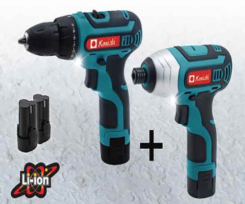 סט מברגת אימפקט +מברגת גיר ליתיום Konishi KO-1212 LS