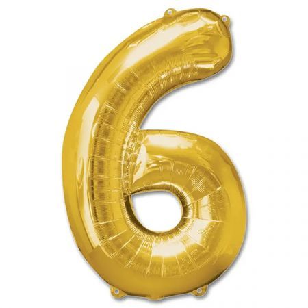 בלון מיילר ספרה 6 זהב