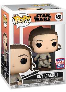 POP Star Wars Across The Galaxy Rey Skywalker (קומיקון מדבקה משותפת) Funko