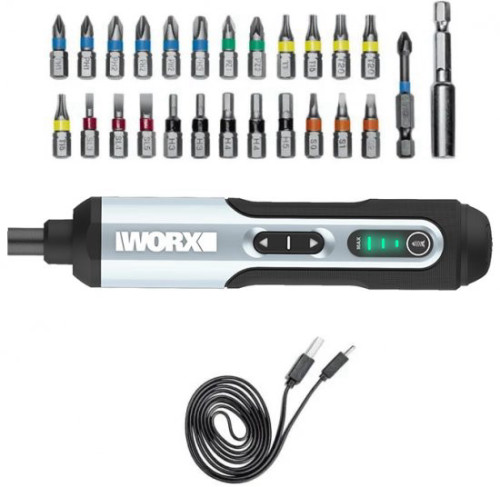 מברג חשמלי נטען עם סט ביטים דגם WX240.1 מבית Worx