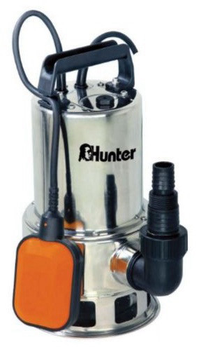 משאבה טבולה 550W למים דלוחים גוף נרוסטה מבית HUNTER