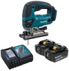 משור אנכי נטען 18V דגם DJV180 + סוללות 5AH מבית Makita