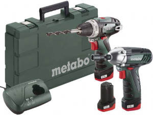 סט מברגה + אימפקט קומקט 10.8V מבית METABO