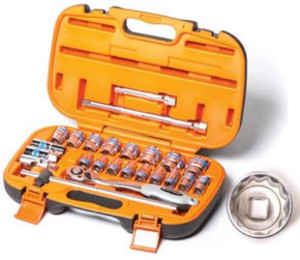 סט בוקסות מ"מ D1/2 משונן 25 חלקים מבית KING TOOLS