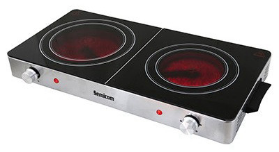 כירה חשמלית קרמית כפולה דגם HAP-102-C6S מבית Hyundai