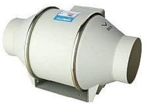 מפוח אינליין (קווי) "4 (100 מ"מ) 230V מבית SUPCO