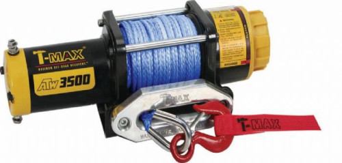 כננת משיכה 3500LBS 12V חבל סינטטי לטרקטורון מבית T-MAX