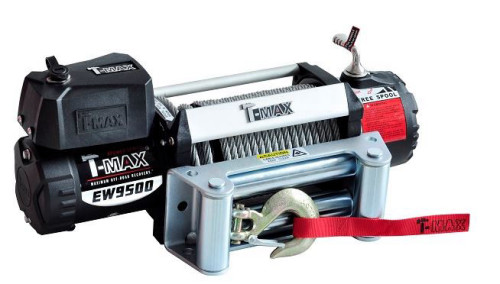 כננת משיכה 12V דגם X-POWER-9500 כבל פלדה מבית T-MAX