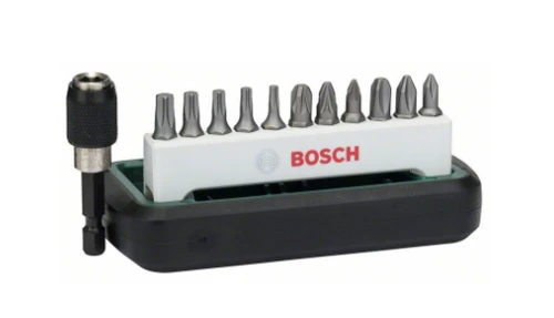 סט 12 חלקים ביטים ומוביל מקצועי Bosch