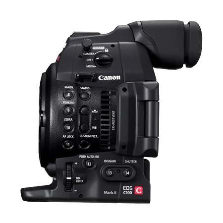 מצלמת וידאו Canon EOS C100 Mark II Cinema Camcorder - גוף בלבד
