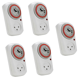 5 יחידות שעוני שבת טיימר תקע + שקע איכותי במיוחד