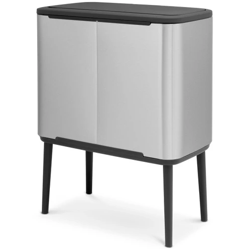  פח אשפה למטבח ברבנטיה BO brabantia טאץ הפח עם הרגליים 36 ליטר צבע כסוף מוברש מט מקט Y-315848 - עולם הפרזול 03