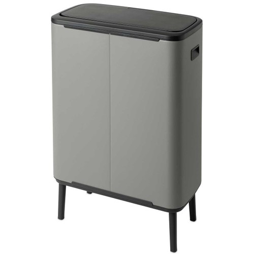 פח אשפה למטבח ברבנטיה BO brabantia טאץ הפח עם הרגליים 60 ליטר צבע אפור בטון מקט Y-130281 - עולם הפרזול 04