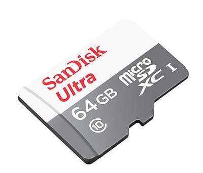 כרטיס זכרון SanDisk Ultra Micro SDXC UHS-I SDSQUNR-064G - בנפח 64GB