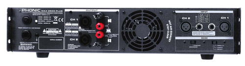 מגבר הספק מדגם Phonic Max 2500 Plus