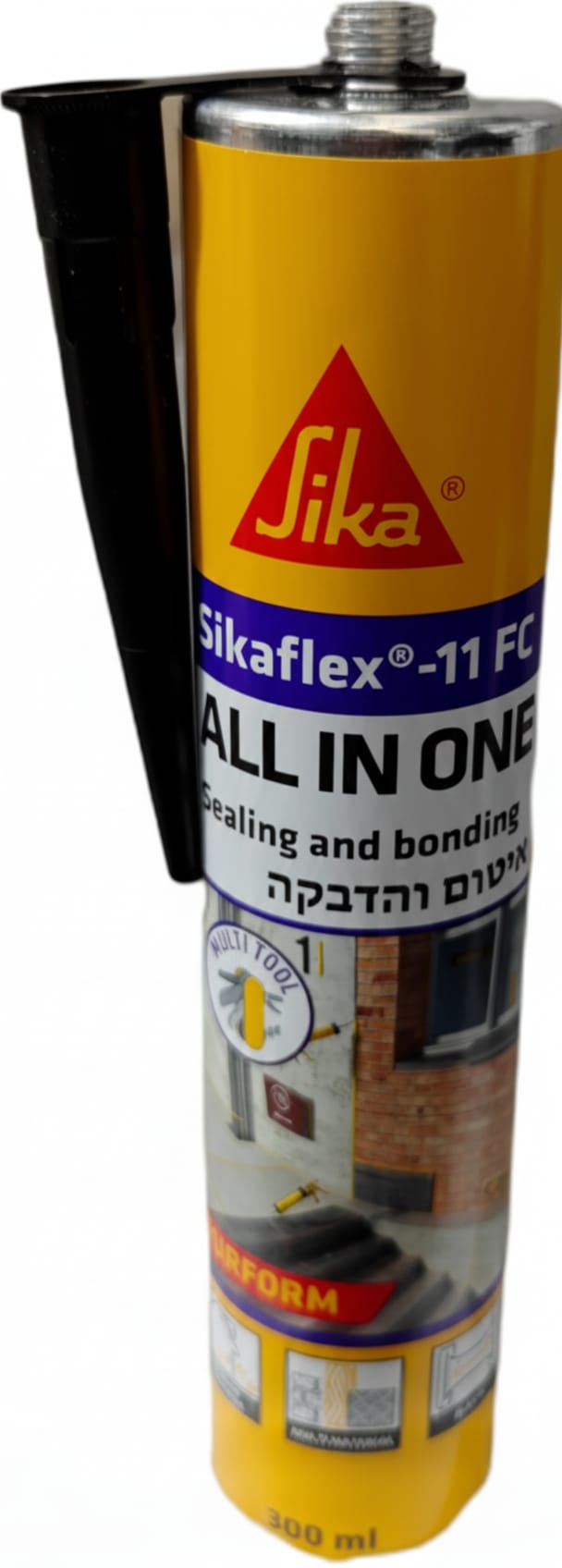 סיקה סיקפלקס 11FC רב שימושי לאיטום והדבקה SIKA שחור