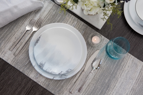סט צלחות 18 חלקים, טרנקיל ריפלקשן | Corning Ware Tranquil Reflection