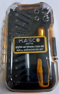 סט מברג מתחלף 46 חלקים קשקו