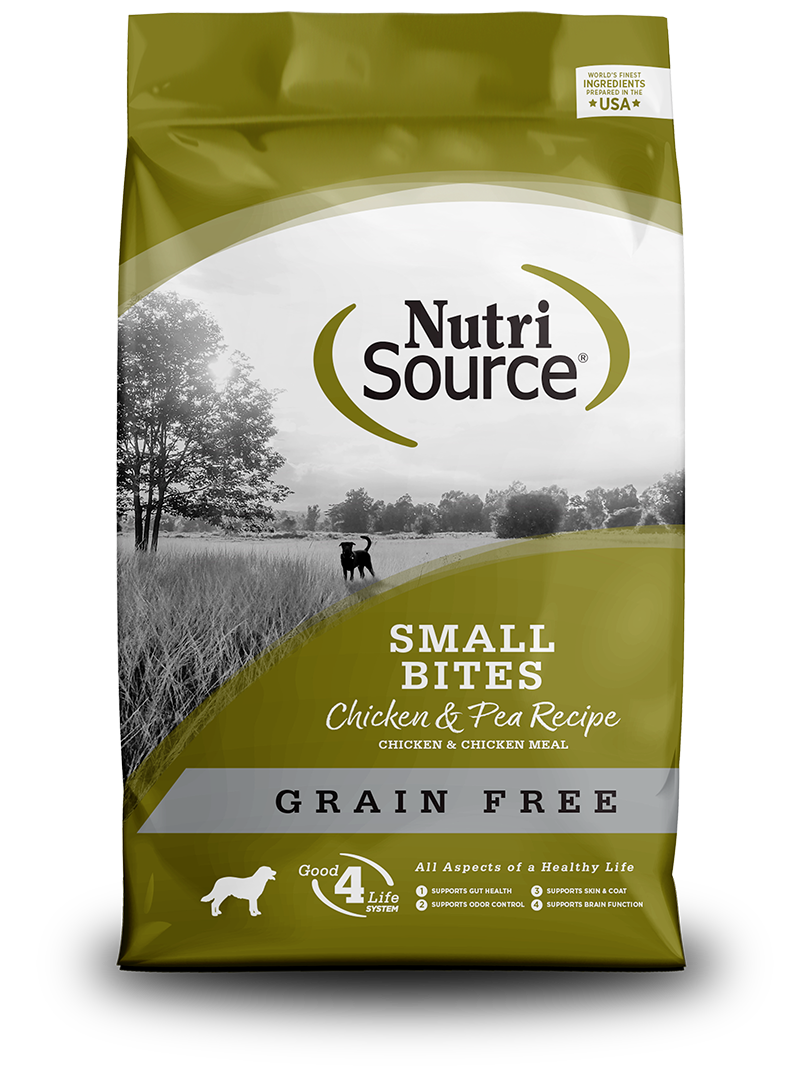 נוטרי סורס Nutri Source מזון לכלב בוגר גזע קטן ללא דגנים עוף 6.8 קג