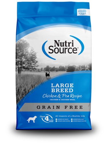 נוטרי סורס Nutri Source מזון יבש לכלב בוגר גזע גדול ללא דגנים עוף 13.6 ק